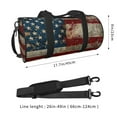 thumbnail image 4 of Fotbe American Flag1 Pattern Foldable Sports Gym Bag with Wet Dry Pocket, Ultralight Travel Bag, Large Capacity Duffel Bag, Splash Proof Carry on Bag, Overnight Bag, Weekender Bag, 4 of 8