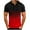 Red, variant on Hfyihgf Muscle Polo Shirts for Men Summer Quarter -Zip Short Sleeve Gradient Printed Slim Fit T Shirts Golf Workout Stylish Casual Tee Shirts(Black,L)