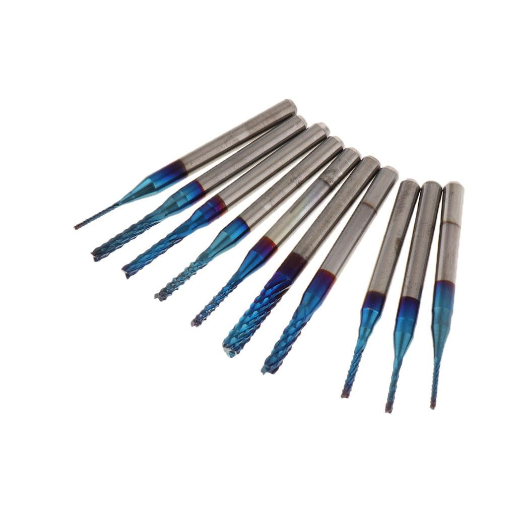 Set of 10, 3.175mm Shank PCB Drill Cutter Bits, A Must Have for Your