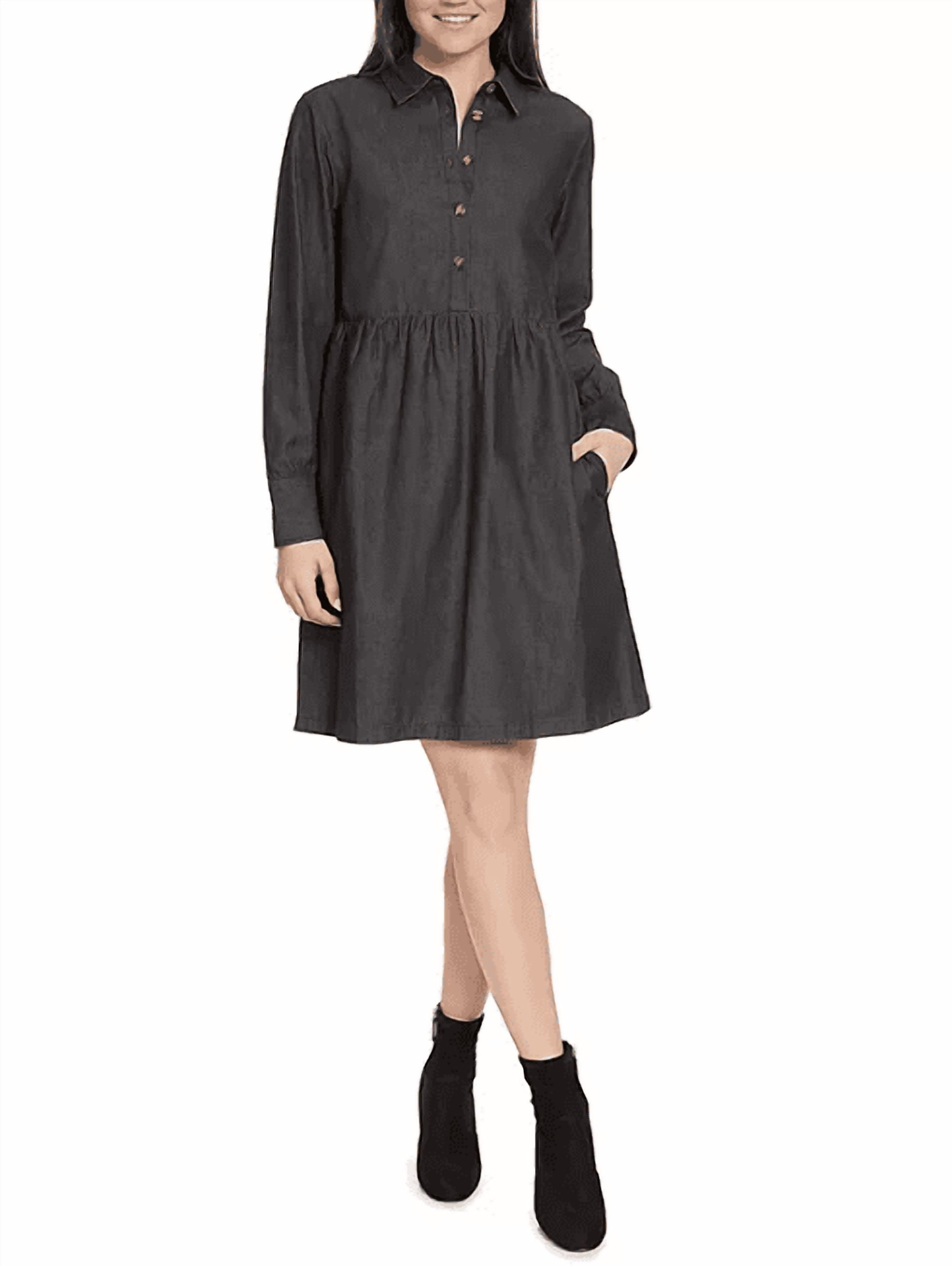 Nine Women's 3/4 Sleeve Dolman Blouson Dress - Jersey Knit, Boat Neck, Comfort Fit - View #8