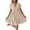Beige1, variant on Womens Dress Ruffle Short Sleeve Tiered Flowy Pleated Loose Mini Dress Casual Short Tshirt Dresses