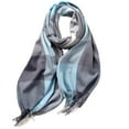 thumbnail image 5 of Floleo Women's Checkered Print Fashionable Soft Comfortable Warm Thickened Fleece Leisure Scarf Fall Winter Casual Scarves(Gray,Free Size), 5 of 8