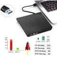 thumbnail image 3 of navor External CD / DVD Drive USB 3.0, Portable High Speed Data Transfer RW Drive DVD/CD ROM Rewriter Burner, Compatible with Windows, Linux, Mac, Laptop, PC, Tablet, 3 of 8