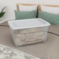 thumbnail image 4 of Caja de almacenamiento Sterilite de 58 qt, transparente, apilable, 59 x 42 x 30 cm, 4 of 6