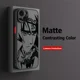 thumbnail image 3 of Funda de teléfono de Anime Hatake Kakashi Narutoes para iPhone 16, 15, 14, 13, 12, 11, Mini Pro Max, X, XR, XSMax, 7, 8 Plus, cubierta transparente mate, 3 of 5