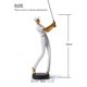 thumbnail image 2 of Estatua de decoración Estatua Escultura Moderna Regalos para el hogar Mesa Centro de Mesa Manualidades Artes 10 Pulgadas-Golf Blanco-Colección de decoración del hogar, 2 of 5