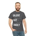 thumbnail image 6 of Funny Fathers Day Silent but Dadly Mens T-Shirt S-5XL, 6 of 12