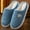Blue, variant on Adult Men's Non-Slip House Slippers Warm Soft Men's Indoor Slippers House Slippers Indoor Footwear Warm Indoor Slippers for Men 9.5
