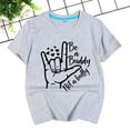 thumbnail image 2 of Akiihool Girls Shirts Toddler Girls' Short Sleeve Pocket Henley Tee Shirt Graphic (Grey,3-4 Years), 2 of 5