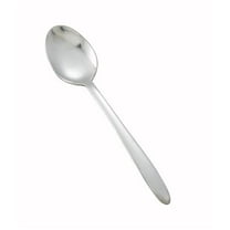 Winco 0019-03, Flute Heavyweight Dinner Spoon, 18/0 Stainless Steel, Mirror Finish, 12/Pack