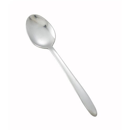 Winco 0019-03, Flute Heavyweight Dinner Spoon, 18/0 Stainless Steel, Mirror Finish, 12/Pack