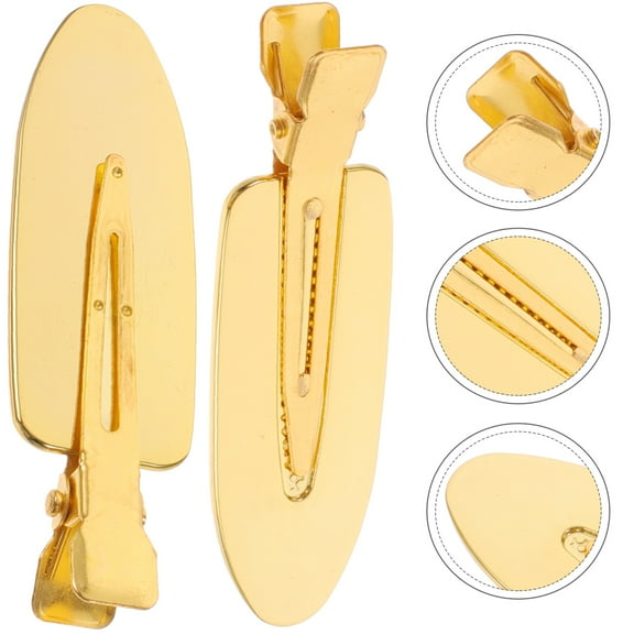 ETEREAUTY Eterauty Practical Golden Bobby Pins Lightweight Hairdressing Clips 1Pair