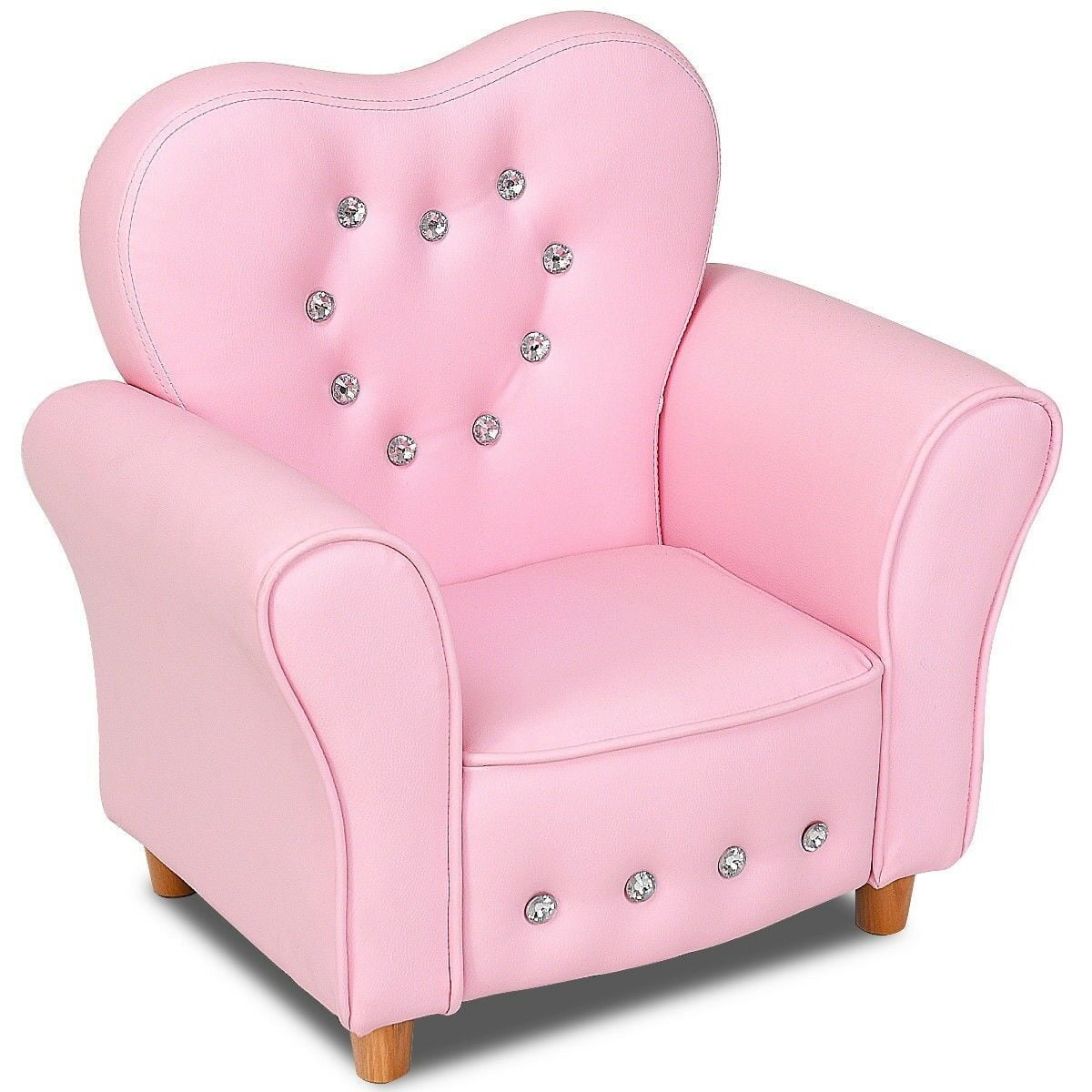 Home Kids Soft Sofa Armrest Chair Couch Girls Birthday Gift Pink 3-7 ...