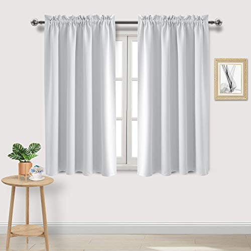 DWCN White Room Darkening Blackout Curtains Thermal Insulated Privacy