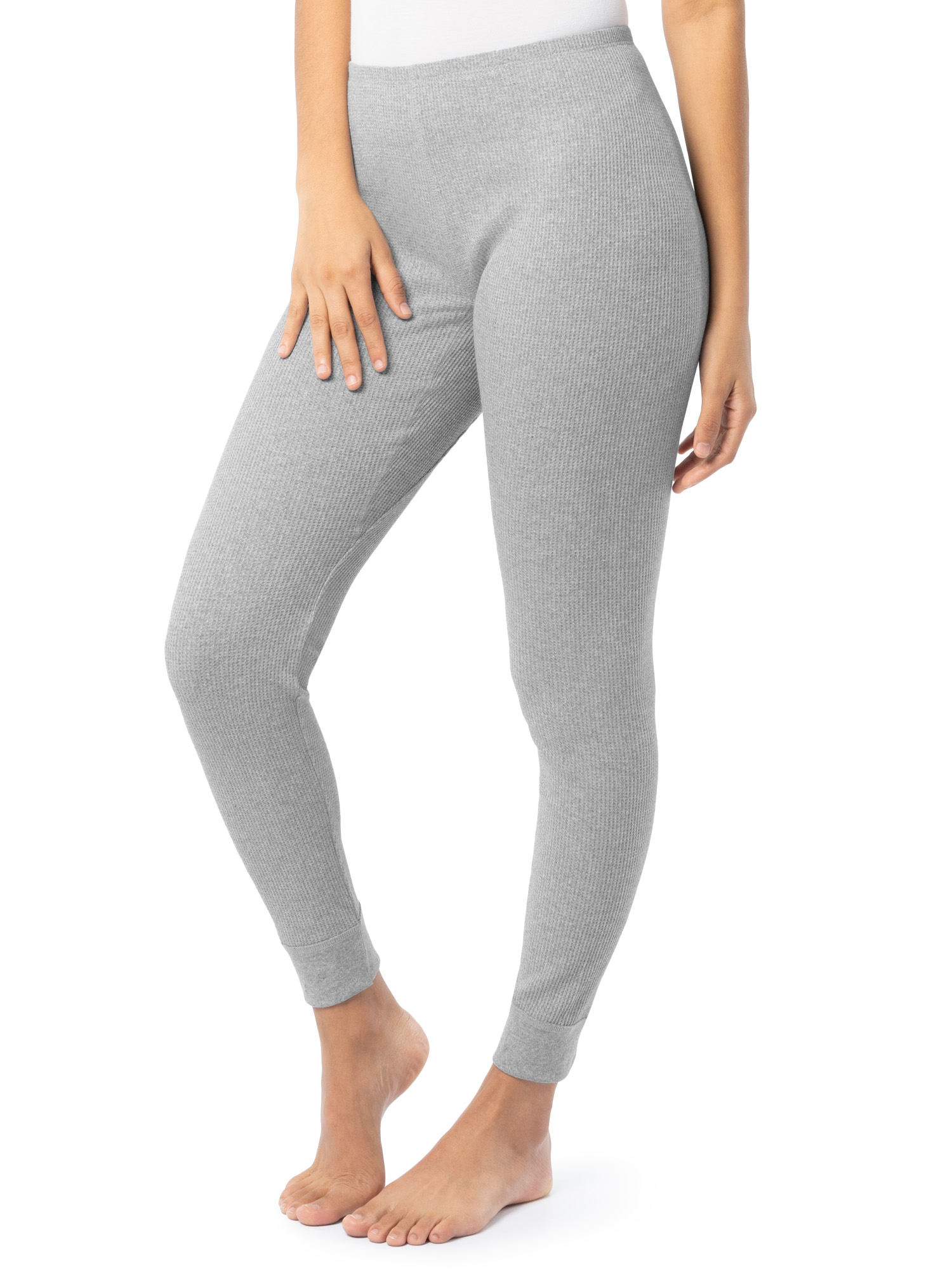 Fruit of the Loom Women's Recycled Waffle Thermal Top & Bottom Set, Sizes XS-4XL