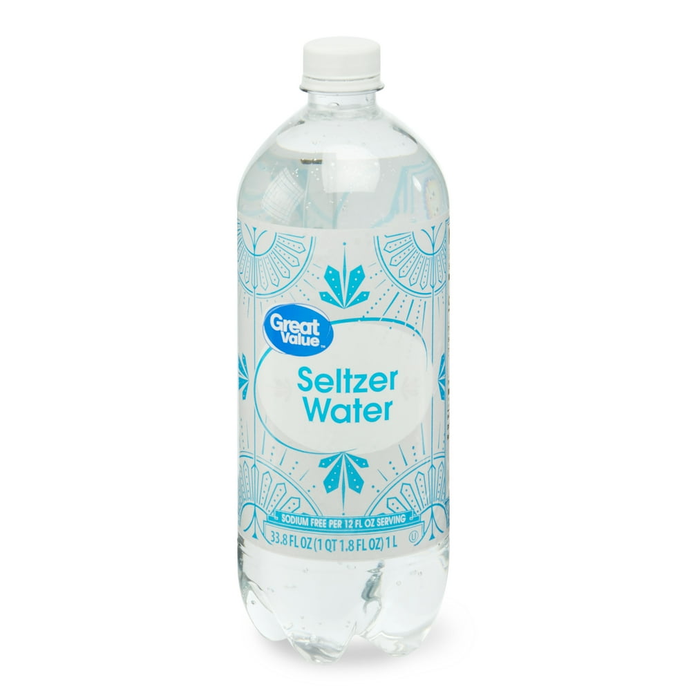 Great Value Sodium Free Seltzer Water, 33.8 fl oz