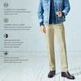 thumbnail image 6 of Men's Lee Performance Series Extreme Comfort Khaki Slim-Fit Flat-Front Pants Vintage Gray, 6 of 6