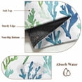 thumbnail image 5 of Ocean Teal Large Area Rugs 6x9 ft Blue Green Coral Underwater Garden Coastal Washable Rug Non Slip Indoor Carpet Absorbent Floor Mat for Living Room Bedroom Dining Room, 5 of 9