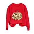 thumbnail image 4 of Halloween Sweatshirts for Women Yotami Crewneck Loose Long Sleeve Shirts for Holiday Cute Pumpkin Print Fall Clothes (Red, M), 4 of 4