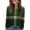 Green_#11, variant on Nokdvo Womans Sweatshirts Fashion 2025 Plaid Crew Neck Pullover Long Sleeve Casual Loose Fitting T Shirts,Green L