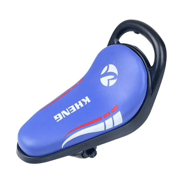 Sillín para niños Asiento Asiento de cabeceo Campeón de reemplazo de confort acolchada Matera de esponja de alta densidad para bicicleta de bicicleta azul