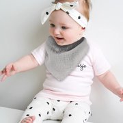 6 Pack Muslin Baby Bibs Organic Cotton Baby Drool Bibs for Unisex Boys Girls