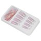 thumbnail image 5 of Uñas postizas de cubierta completa, 24 piezas de uñas postizas con purpurina brillante para mujeres, punta de uñas profesionalmente probada, 5 of 8
