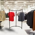 thumbnail image 3 of SSWBasics Boutique Pipe Half Round Clothing Rack, 3 of 7