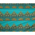 thumbnail image 4 of oneOone Tissu Polyester Lycra Feuilles & Floral Bloc Décor Tissu Imprimé BTY 56 Pouces de Large, 4 of 4