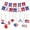 A, variant on Neoyler US Independence Day Party Decoration Supplies Reusable Hanging Set Patriotic Theme Indoor Outdoor Decor Suit for Fourth of July Celebrations 30 Pieces Total