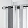 thumbnail image 4 of Rideaux Rayés Transparents avec Œillets, Rideau Chambre transparent avec Motif Rayé Gris Blanc, Rideau semi-transparent à Rayures, 4 of 5