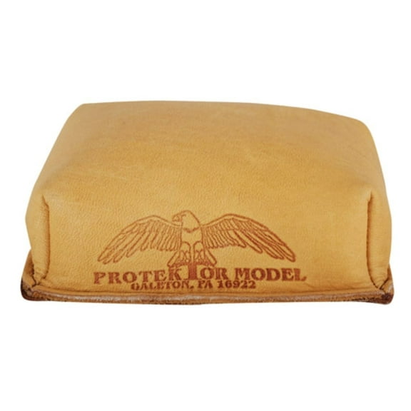 Protektor Small Brick Rear Shooting Rest Bag Leather Tan Filled