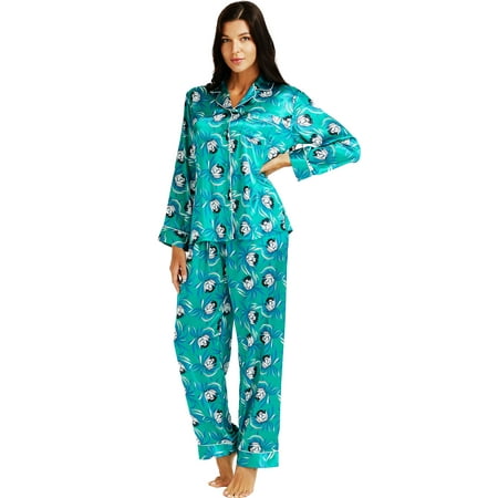 

LONXU Women s Sleepwear Silk Satin Luxury Nightwear Sets XS-XXXL