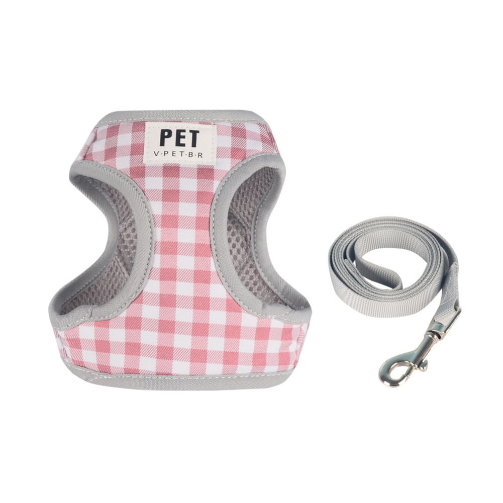 plaid dog harness