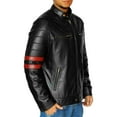 thumbnail image 2 of NomiLeather lambskin leather jacket men – black leather jacket and leather jackets for men (Red - X-Small), 2 of 8