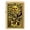 Brushed Brass Tarot Card, variant on Zippo Wheel of Fortune Design High Polish Black Pocket Lighter