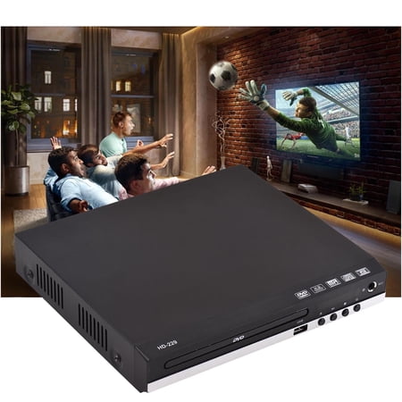 Elowen DVD CD Disc Player HD-229 Home DVD Player DVD CD Disc Player Digital Multimedia Player U Disk Playback HD AV Output with Remote Control