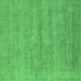 thumbnail image 1 of Ahgly Company Indoor Square Oriental Emerald Green Industrial Area Rugs, 8' Square, 1 of 4