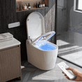 thumbnail image 3 of BCANHOME Compact Smart Toilet with Bidet Built In, Auto Open/Close Lid, Heated Seat, 1.28 GPF Dual Flush, Warm Wash & Dryer,Remote & Foot Sensor Flush,Space-Saving For Small Bathroom Apartment, 3 of 26