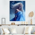 thumbnail image 2 of Designart Silver Ice And Blue Archangel III Canvas Wall Art, 2 of 5
