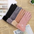 thumbnail image 1 of 2022 Mode Gants pour Femmes Automne Hiver Mignons en Fourrure Chauds Mitaines à Doigts Complets Gants de Sport en Plein Air pour Femmes Gants Écran Tactile, 1 of 5