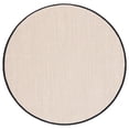 thumbnail image 2 of SAFAVIEH Collection Fibres Naturelles Tapis Rond 4 Pieds Marbre / Noir NF143A Bordure en Sisal, 2 of 2