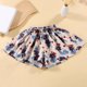 thumbnail image 3 of Odeerbi 1-12 Años Niñas Floral Skorts Verano Pantalones Cortos de Algodón Cintura Elástica Pierna Ancha Pantalones Cortos Sueltos, 3 of 3