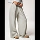 thumbnail image 5 of Pantalones Deportivos de Pierna para Mujer, Holgados, con Cordón, de Cintura Alta y Bolsillos Gris L, 5 of 10