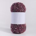 thumbnail image 1 of Gorro de lana polar de mohair Pomoko con puntos de colores tejido a mano, 1 of 6