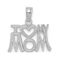 thumbnail image 1 of 14K White Gold I HEART MY MOM Pendant Material Primary - Refined Stunning Refined Perfect for adding elegance to any outfit, 1 of 2
