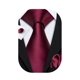 thumbnail image 1 of Corbata Barry.Wang Clásica de Seda Satinada Rojo Burdeos, 1 of 6