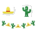 thumbnail image 5 of LABSERRON 2Sets Cactus Theme Banner Non-Woven Fabric Multi-Colored 11.8*5.5In Mexican Party Decorations, 5 of 8