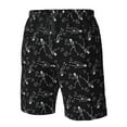 thumbnail image 4 of Adobk Cute Skull Print Men's Swim Trunks Hawaiian Bathing Suit Swimsuits Beach Shorts with Pockets-X-Large, 4 of 6