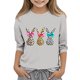 thumbnail image 1 of Blusas y camisas de cuello redondo y manga larga para niños, blusas/camisas de poliéster con estampado de corazones, mangas 3/4 y cuello redondo, elegantes e informales., 1 of 5